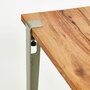 Tiptoe Lima Side Table In Reclaimed Wood - Eucalyptus Grey