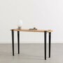 Tiptoe Lima Side Table - Solid Oak - Graphite Black