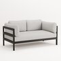 TIPTOE EASY SOFA – 2 SEATS - GRAPHITE BLACK - HEATHER GREY