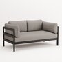 TIPTOE EASY SOFA – 2 SEATS - GRAPHITE BLACK - SAND BEIGE