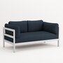 TIPTOE EASY SOFA – 2 SEATS - AUSTRAL GREY - MIDNIGHT BLUE