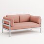 TIPTOE EASY SOFA – 2 SEATS - AUSTRAL GREY - VINTAGE PINK