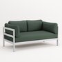 TIPTOE EASY SOFA – 2 SEATS - AUSTRAL GREY - FOREST GREEN
