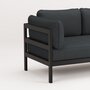 TIPTOE EASY SOFA – 2 SEATS - GRAPHITE BLACK - SLATE GREY