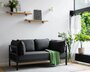 TIPTOE EASY SOFA – 2 SEATS - GRAPHITE BLACK - SLATE GREY