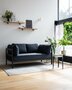 TIPTOE EASY SOFA – 2 SEATS - GRAPHITE BLACK - MIDNIGHT BLUE