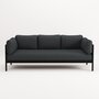 TIPTOE EASY SOFA 3 TO 4 SEATS - GRAPHITE BLACK - SLATE GREY