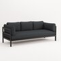 TIPTOE EASY SOFA 3 TO 4 SEATS - GRAPHITE BLACK - SLATE GREY