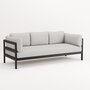 TIPTOE EASY SOFA 3 TO 4 SEATS - GRAPHITE BLACK - HEATHER GREY
