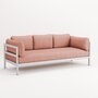 TIPTOE EASY SOFA 3 TO 4 SEATS - AUSTRAL GREY - VINTAGE PINK