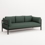 TIPTOE EASY SOFA 3 TO 4 SEATS - GRAPHITE BLACK - FOREST GREEN 