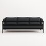TIPTOE EASY SOFA 3 TO 4 SEATS - GRAPHITE BLACK - SLATE GREY