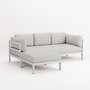 EASY CORNER SOFA – 3 TO 4 SEATS - AUSTRAL GREY - HEATHER GREY