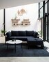 EASY CORNER SOFA – 3 TO 4 SEATS - GRAPHITE BLACK - MIDNIGHT BLUE