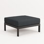 EASY OTTOMAN – CORNER UNIT - GRAPHITE BLACK - SLATE GREY