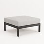 EASY OTTOMAN – CORNER UNIT - GRAPHITE BLACK - HEATHER GREY