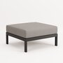 EASY OTTOMAN – CORNER UNIT - GRAPHITE BLACK - SAND BEIGE
