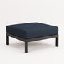 EASY OTTOMAN – CORNER UNIT - GRAPHITE BLACK - MIDNIGHT BLUE