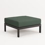 EASY OTTOMAN – CORNER UNIT - GRAPHITE BLACK - FOREST GREEN 
