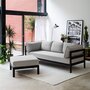 EASY OTTOMAN – CORNER UNIT - GRAPHITE BLACK - HEATHER GREY