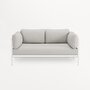 TIPTOE EASY SOFA COVERS SET - 2 SEATER - HEATHER GREY
