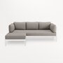 TIPTOE EASY SOFA COVERS SET - 3 TO 4 SEATER + OTTOMAN - SAND BEIGE