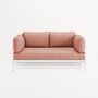 TIPTOE EASY SOFA COVERS SET - 2 SEATER - VINTAGE PINK