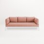 TIPTOE EASY SOFA COVERS SET - 3 TO 4 SEATER - VINTAGE PINK