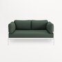 TIPTOE EASY SOFA COVERS SET - 2 SEATER - FOREST GREEN 