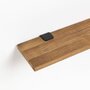 Tiptoe Reclaimed wood shelf - 60x20cm - Graphite Black