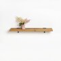 Tiptoe Reclaimed wood shelf - 90x20cm - Graphite Black