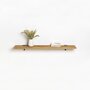 Tiptoe Reclaimed wood shelf - 120x20cm - Graphite Black
