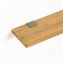 Tiptoe Reclaimed wood shelf - 120x20cm - Eucalyptus Grey