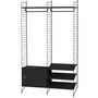 String_Furniture_System_Flur_S_Schwarz