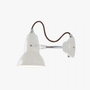 Anglepoise Original 1227 Wall Light - Linen White with grey cable braid