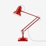 Anglepoise Original 1227 Giant Floor Lamp- Crimson Red with Black Cable Braid - Gloss Finish