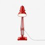Anglepoise Original 1227 Giant Floor Lamp- Crimson Red with Black Cable Braid - Gloss Finish