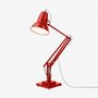 Anglepoise Original 1227 Giant Floor Lamp- Crimson Red with Black Cable Braid - Gloss Finish
