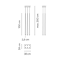 Vibia Slim 0933 LED Pendelleuchte