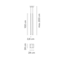 Vibia Slim 0931 LED Pendelleuchte