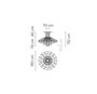 Vibia Wireflow Chandelier 0376 LED Kronleuchter Pendelleuchte