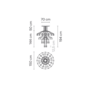Vibia, Vibia Wireflow Chandelier 0377 LED Kronleuchter Pendelleuchte