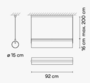 Vibia Kontur - Pendelleuchte - 6474