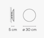 Vibia Puck Wall Art - Wandleuchte - 5470