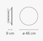 Vibia Puck Wall Art - Wandleuchte - 5472