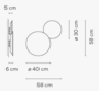 Vibia Puck Wall Art - Wandleuchte - 5480