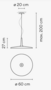 Vibia Skan - Pendelleuchte - 0275