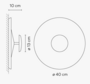 Vibia Top 1154 bis 1170 Wandleuchte - 1155