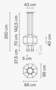 Vibia Wireflow 0299 ​​bis 0303 - Pendelleuchte - 0301