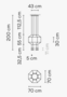 Vibia Wireflow 0299 ​​bis 0303 - Pendelleuchte - 0302